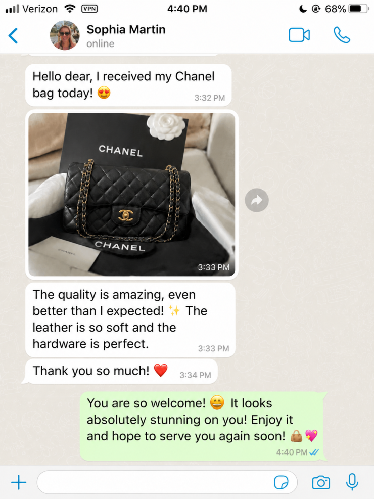 Neiman Marcu customer order and delivery photo