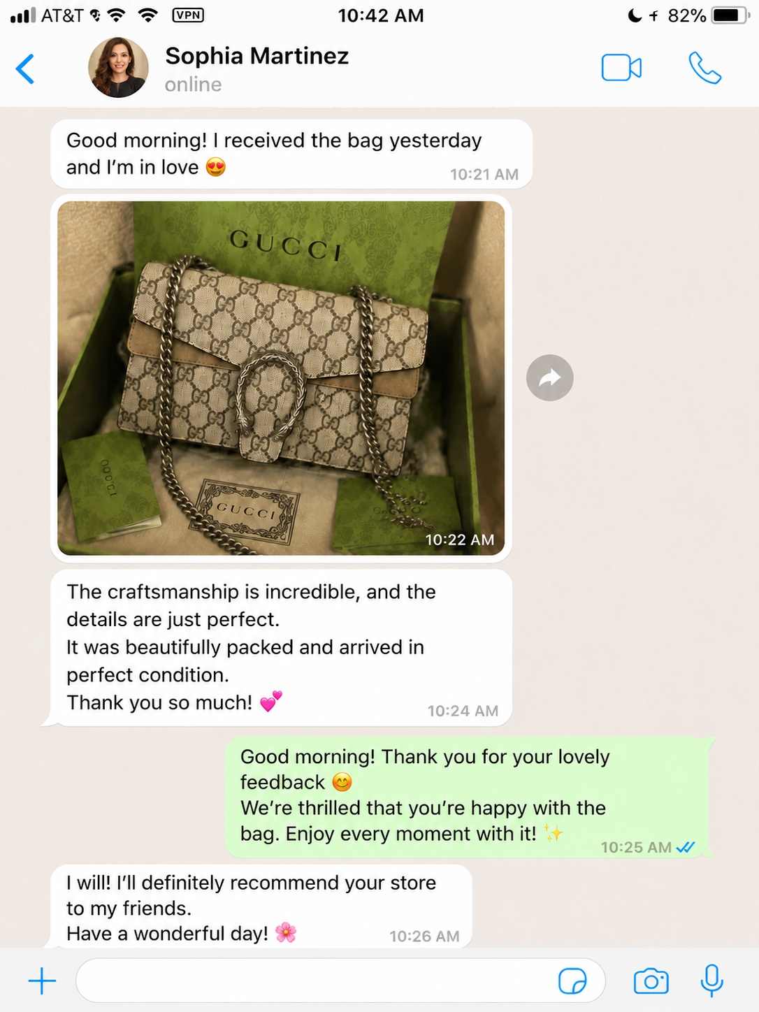Neiman Marcu customer order and delivery photo