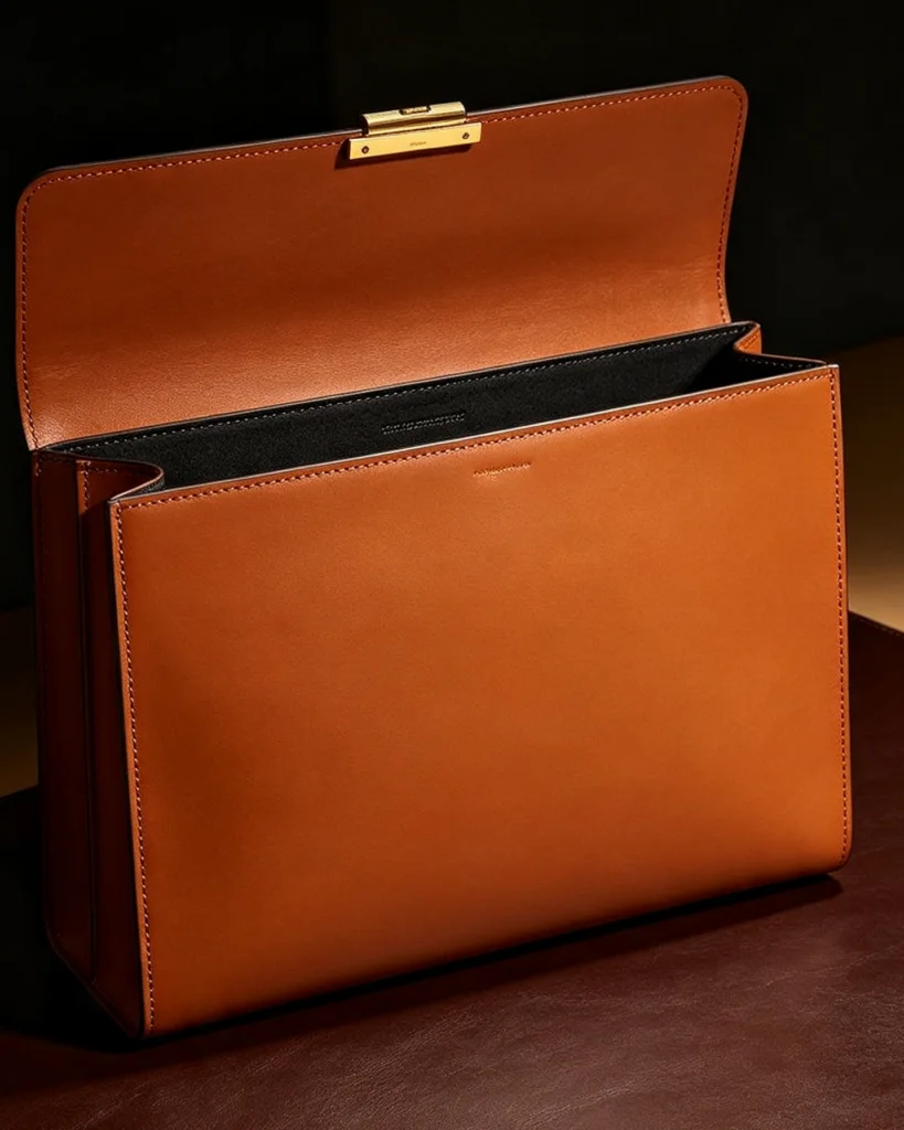 Caramel Executive Briefcase Tote