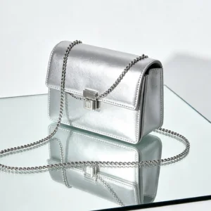 Silver Chainmail Flap Crossbody