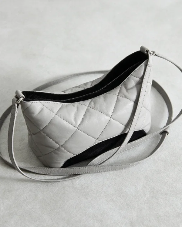 White Quilted Puffer Crossbody