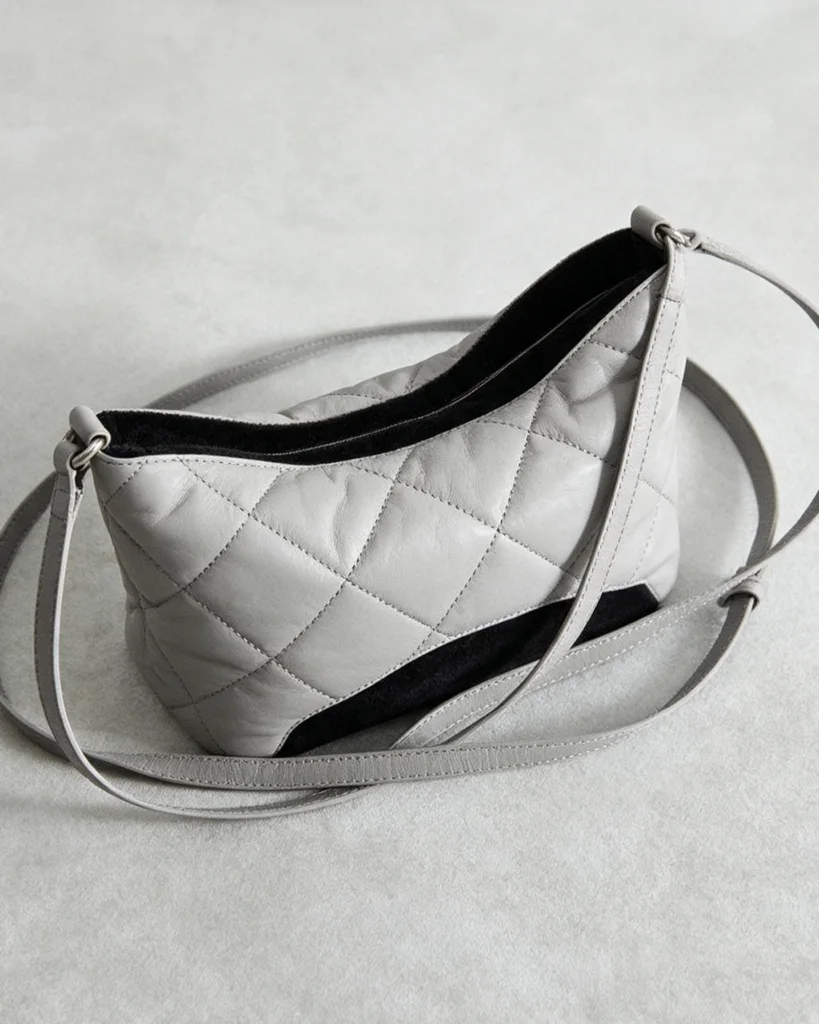 White Quilted Puffer Crossbody