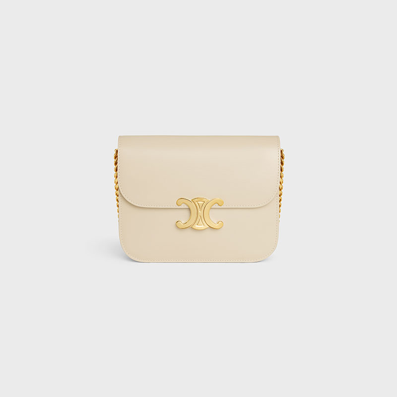 COLLEGE TRIOMPHE BAG IN SHINY CALFSKIN