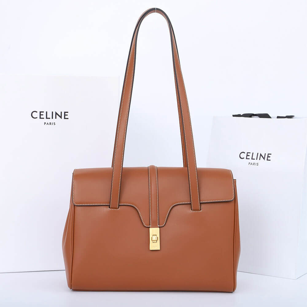 CELINE Medium Soft 16 Bag in Smooth Calfskin(High-end Grade)