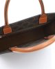 CELINE Vertical Cabas bag in calfskin with logo print and Celine print