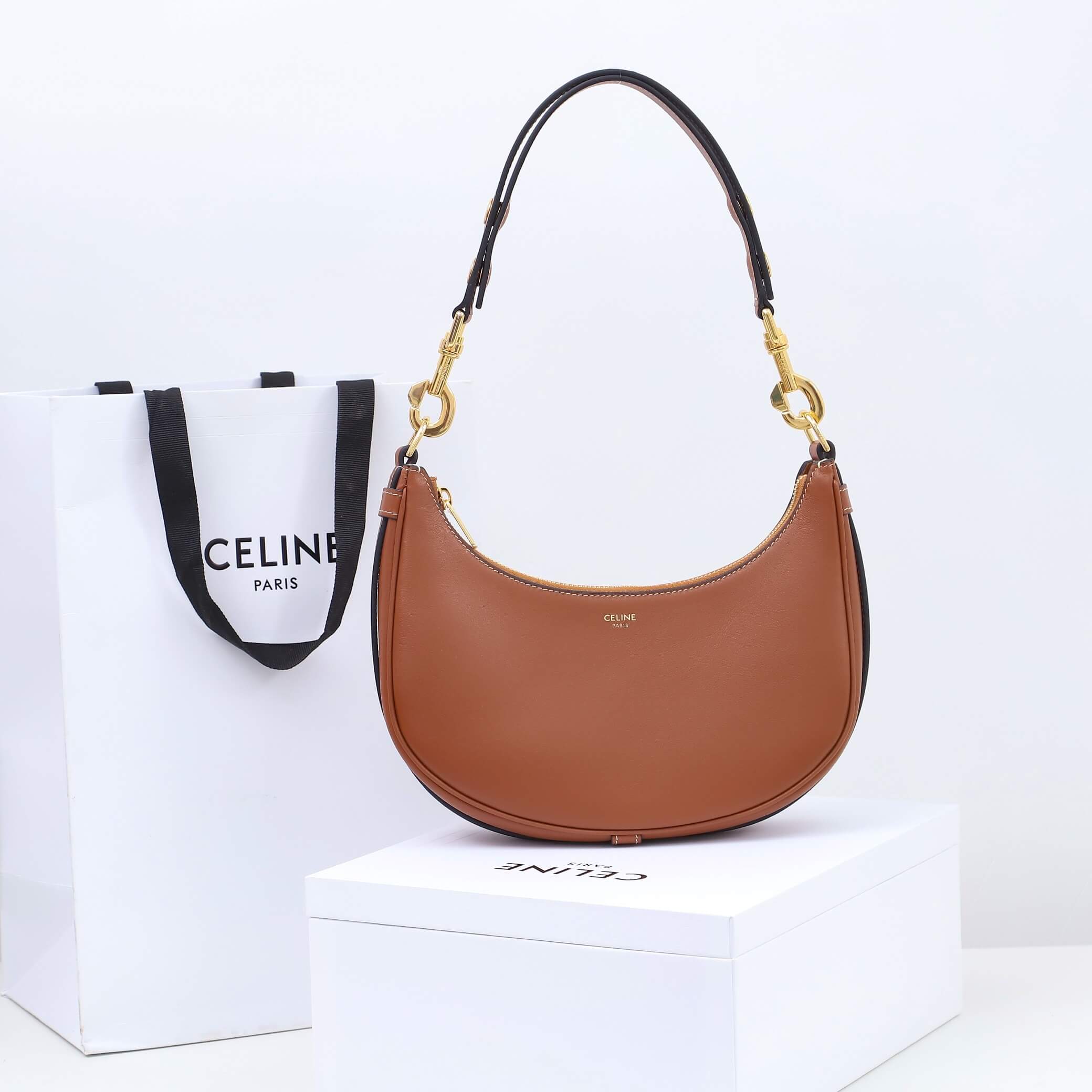 CELINE Medium Ava Shoulder Bag in Smooth Calfskin
