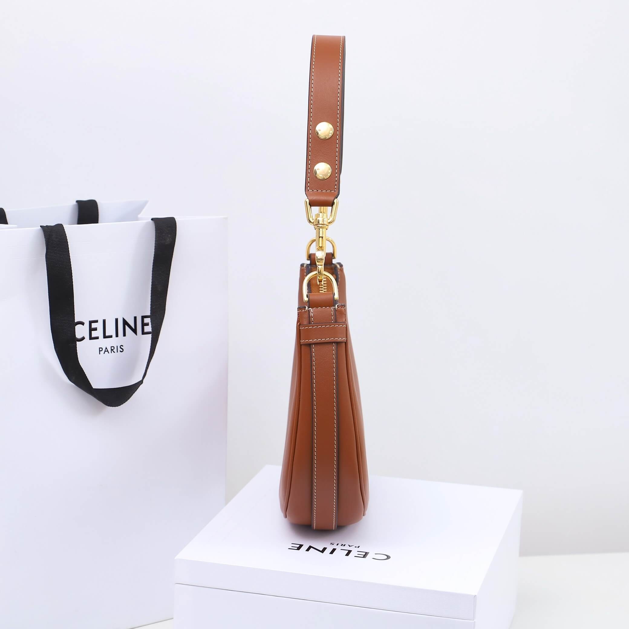 CELINE Medium Ava Shoulder Bag in Smooth Calfskin