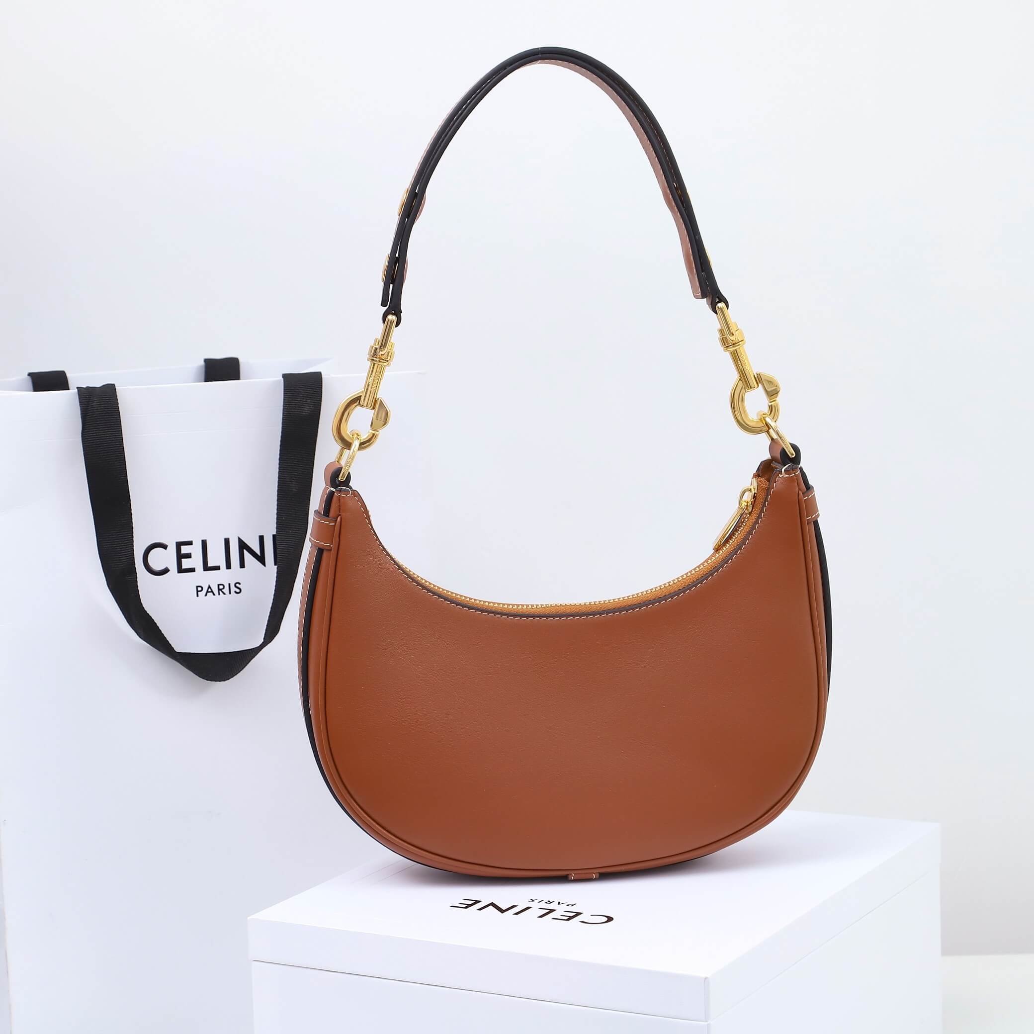 CELINE Medium Ava Shoulder Bag in Smooth Calfskin