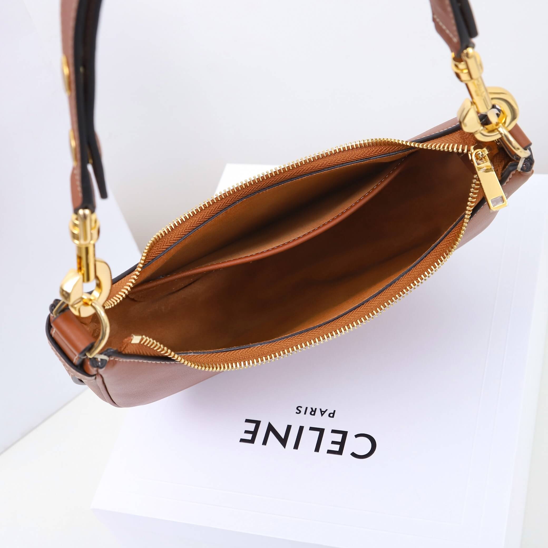CELINE Medium Ava Shoulder Bag in Smooth Calfskin