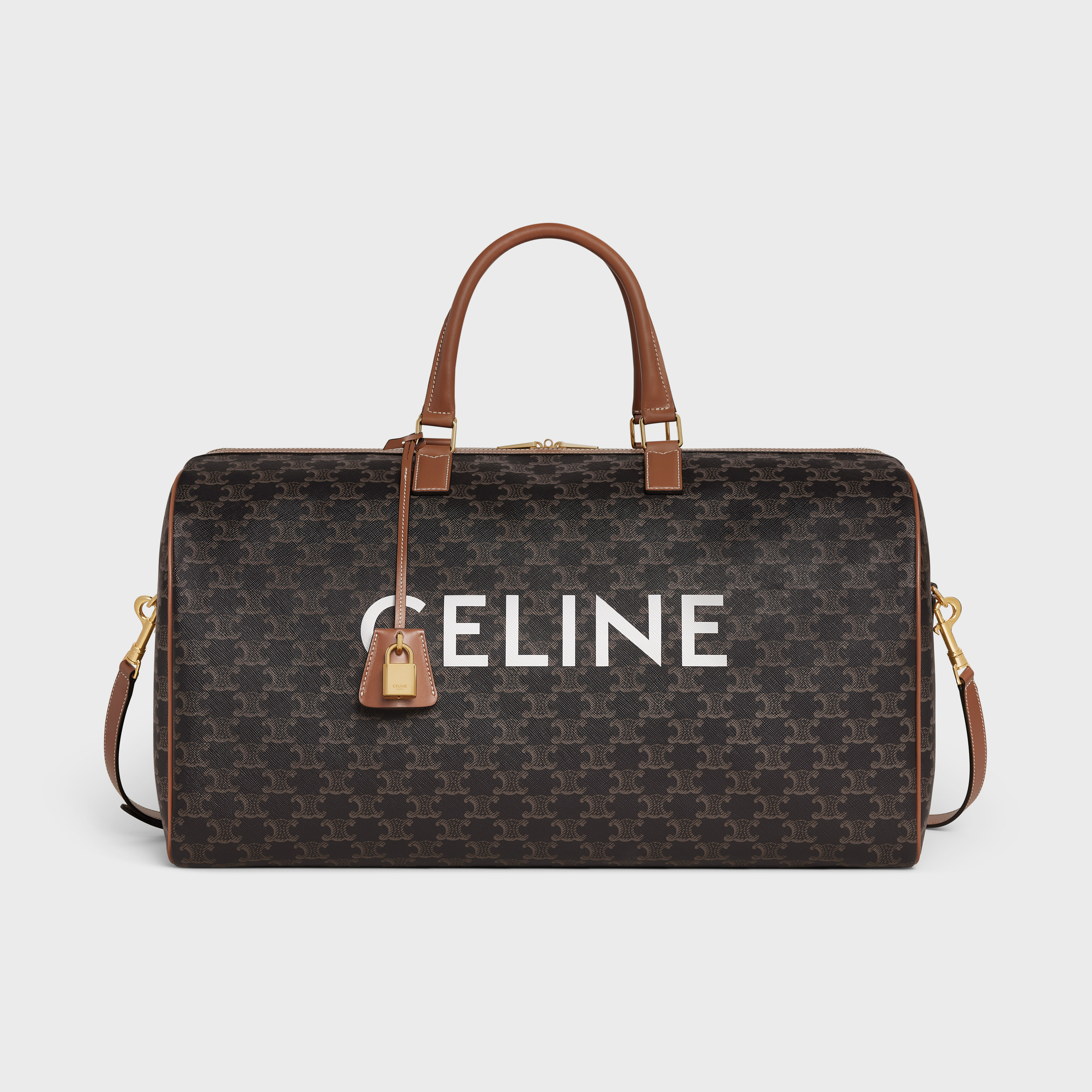 Large Voyage bag in Triomphe Canvas with Print