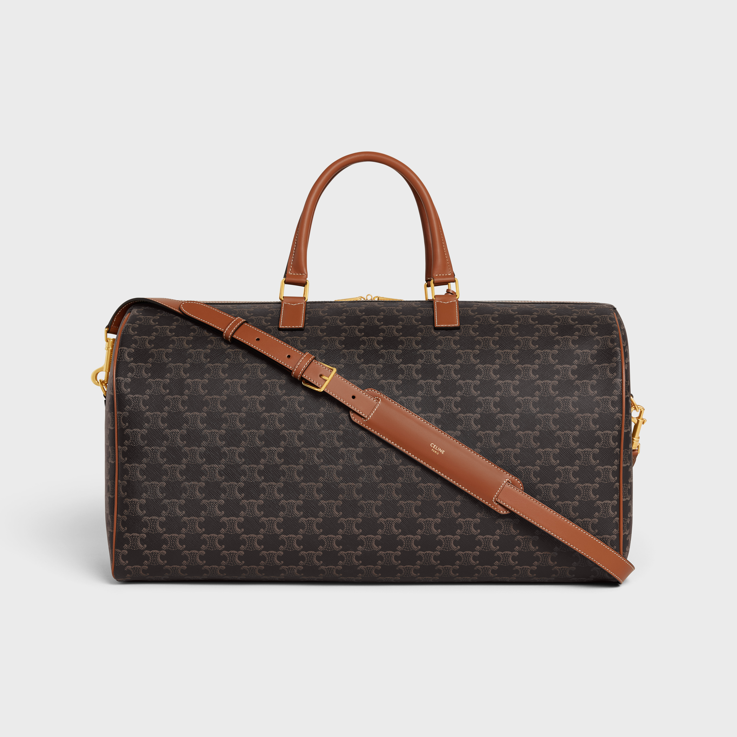 Large Voyage bag in Triomphe Canvas with Print