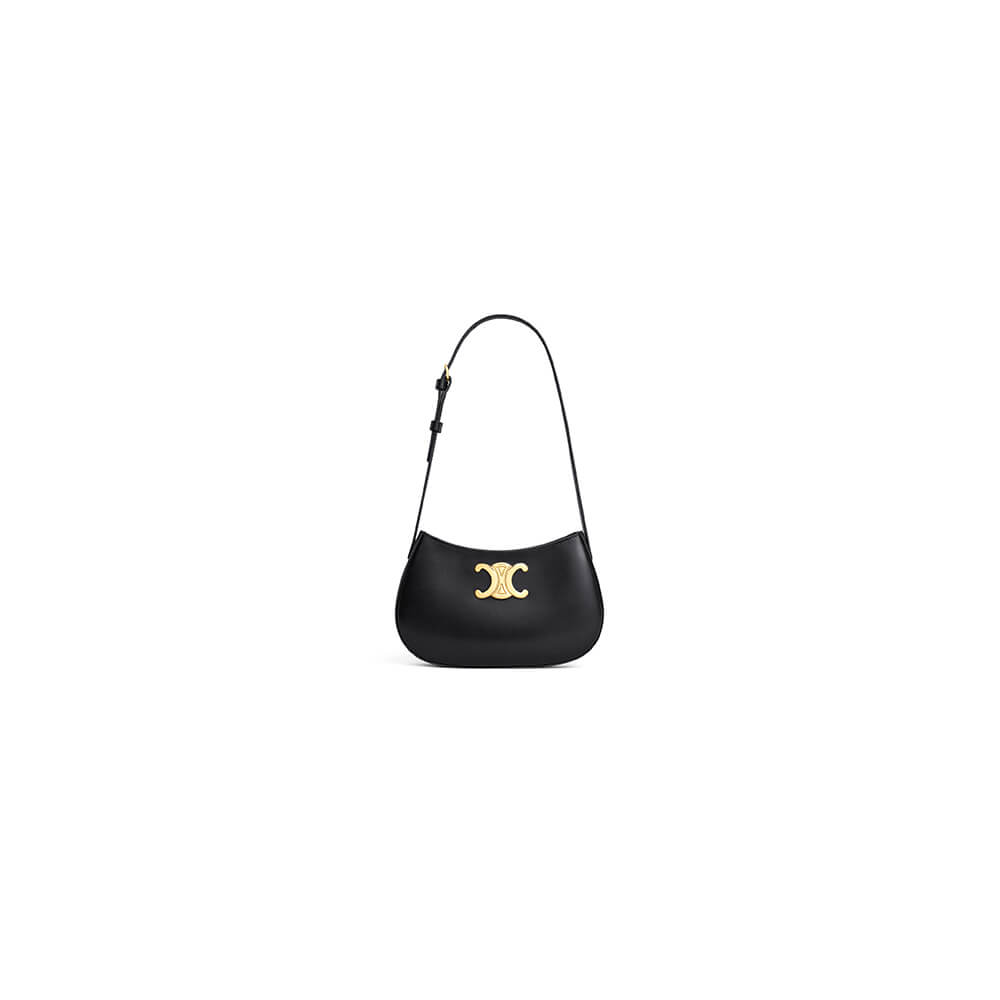 CELINE TILLY medium bag in shiny calf leather