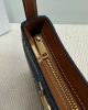 CELINE TILLY TRIOMPHE Medium Bag in Studded Denim and Calfskin