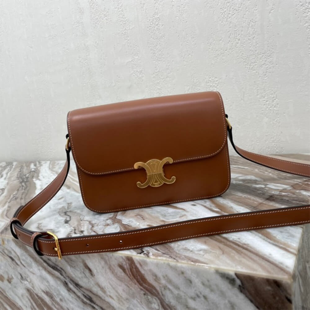 CELINE CLASSIQUE TRIOMPHE BAG IN CALFSKIN