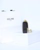 CELINE CLAUDE shiny cowhide leather chain shoulder bag