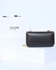 CELINE CLAUDE shiny cowhide leather chain shoulder bag