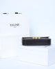 CELINE CLAUDE shiny cowhide leather chain shoulder bag