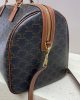 CELINE Medium duffle bag in logo-print calfskin