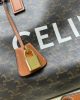 CELINE Medium duffle bag in logo-print calfskin