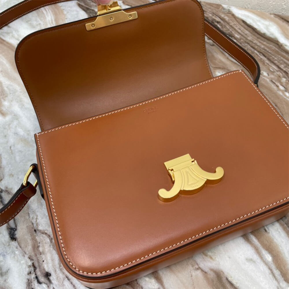 CELINE CLASSIQUE TRIOMPHE BAG IN CALFSKIN