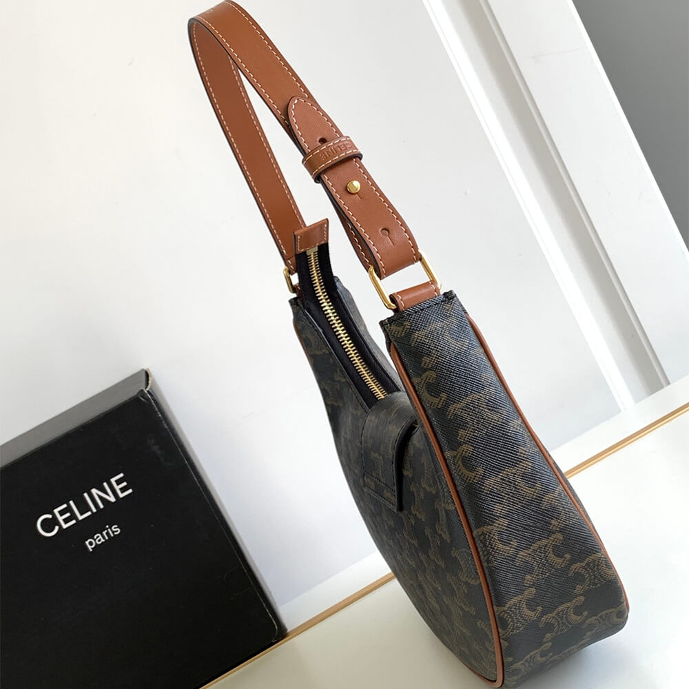 CELINE AVA TRIOMPHE medium bag with logo print