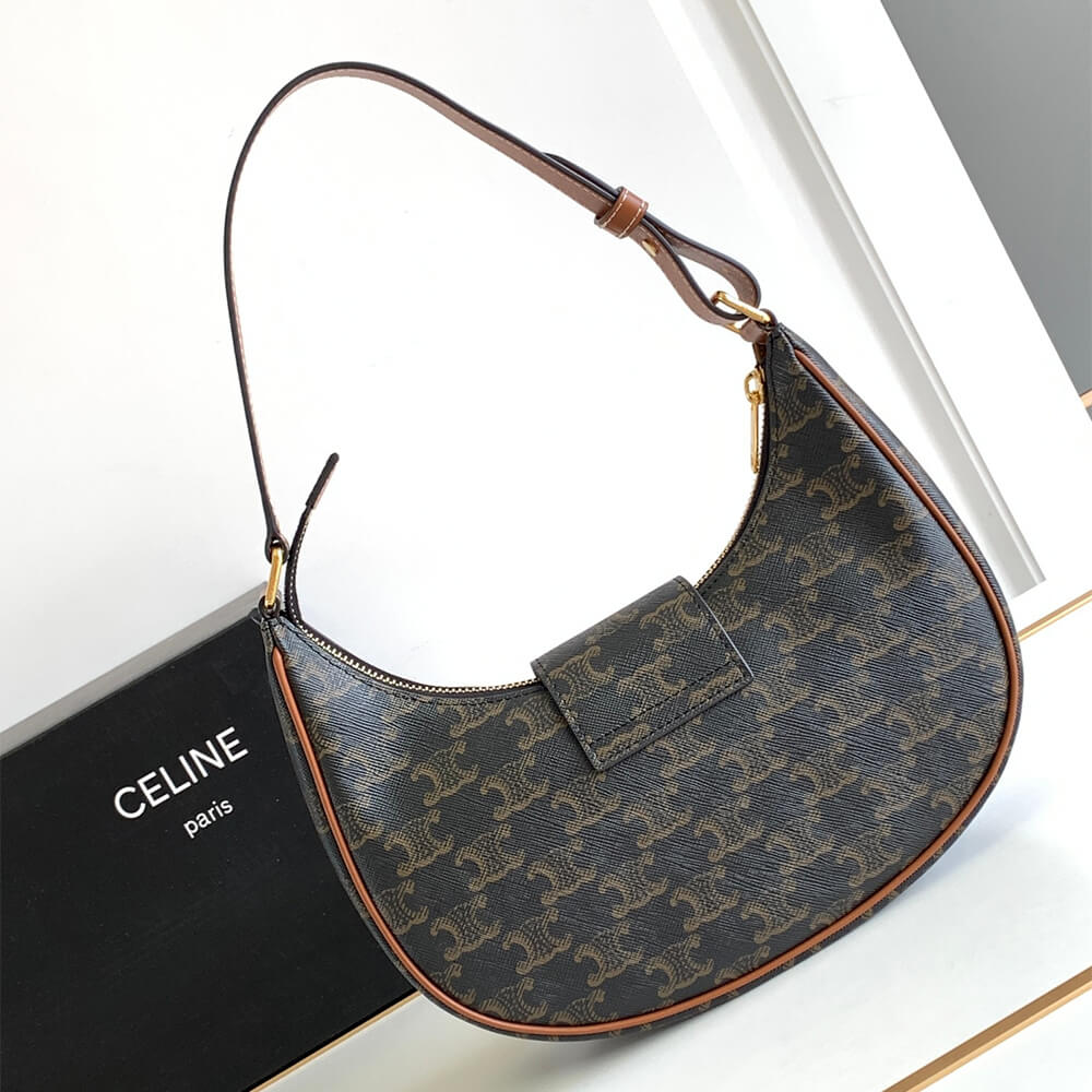 CELINE AVA TRIOMPHE medium bag with logo print