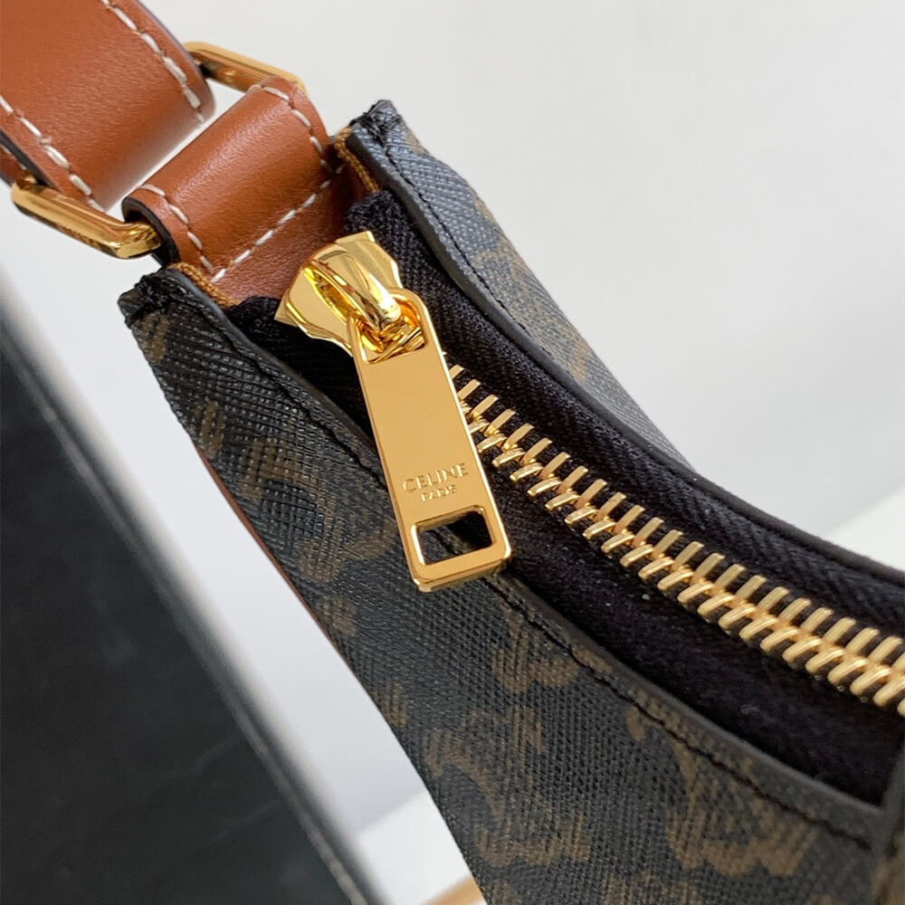 CELINE AVA TRIOMPHE medium bag with logo print