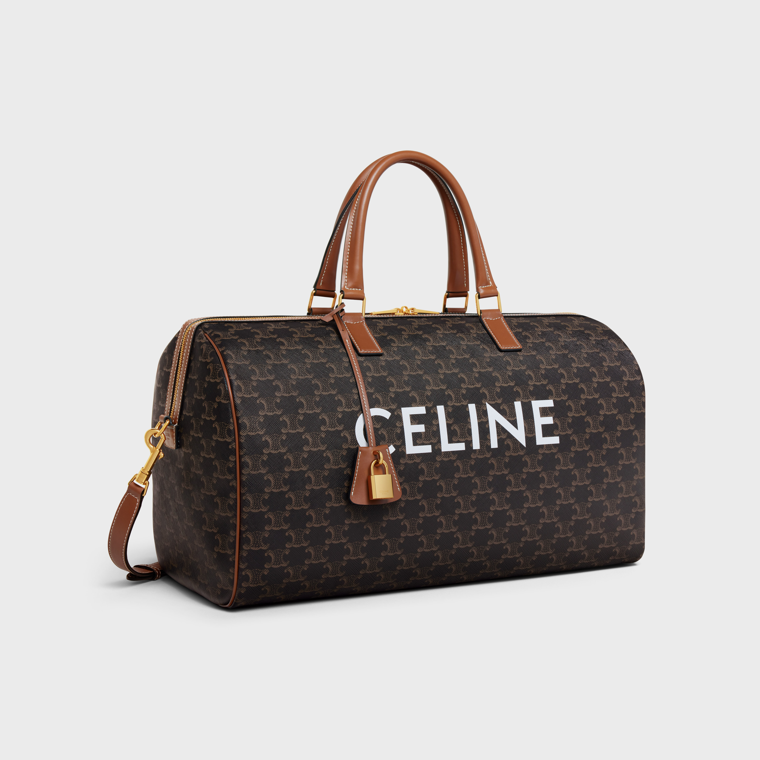 Medium Travel Bag in Triomphe Canvas with Print