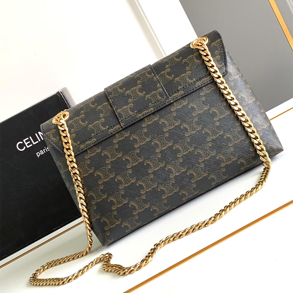 Medium CELINE VICTOIRE BAG WITH LOGO PRINT