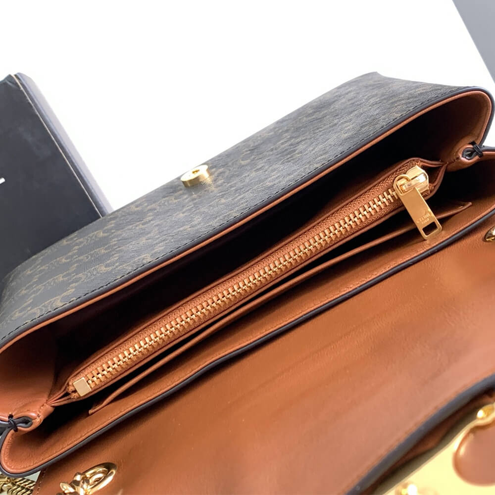 Medium CELINE VICTOIRE BAG WITH LOGO PRINT