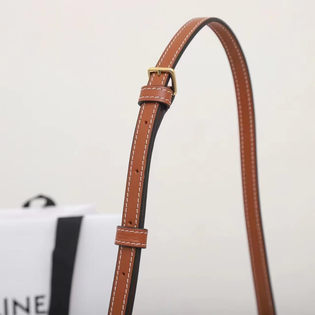 CELINE TILLY medium bag in shiny calf leather