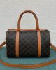 CELINE Logo Print Calfskin Boston Bag