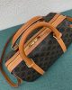 CELINE Logo Print Calfskin Boston Bag