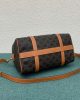 CELINE Logo Print Calfskin Boston Bag