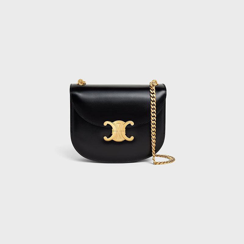 CHAIN BESACE CLEA IN SHINY CALFSKIN