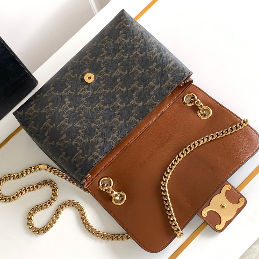Medium CELINE VICTOIRE BAG WITH LOGO PRINT