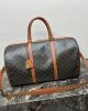 CELINE Large Travel Bag in Logo Print and Calfskin