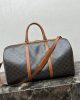CELINE Large Travel Bag in Logo Print and Calfskin