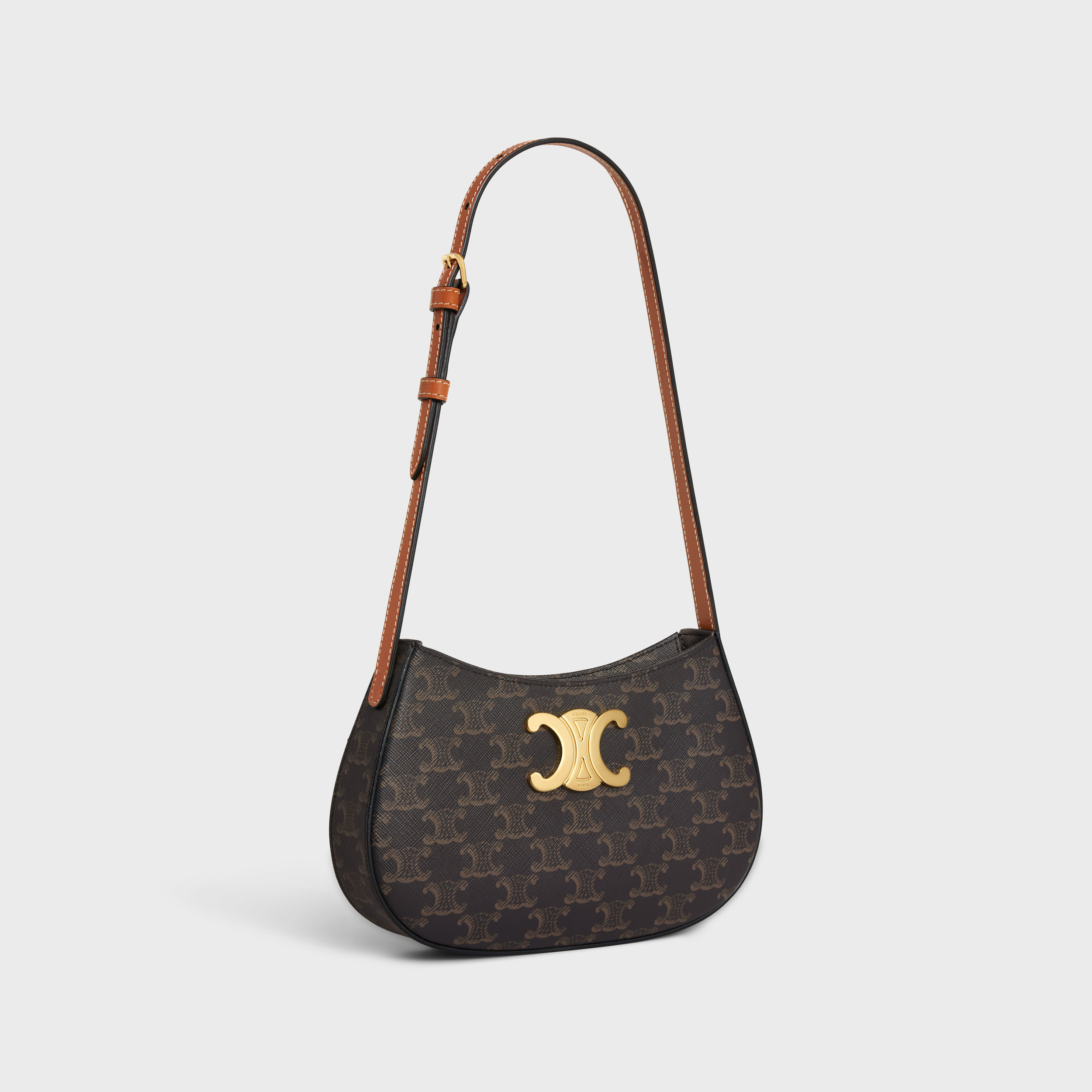 MEDIUM TILLY BAG in Triomphe canvas and calfskin