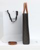 CELINE Vertical Cabas bag in calfskin with logo print and Celine print