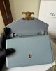 CELINE MARGO Shiny Calfskin Leather Chain Wallet