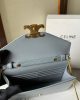CELINE MARGO Shiny Calfskin Leather Chain Wallet