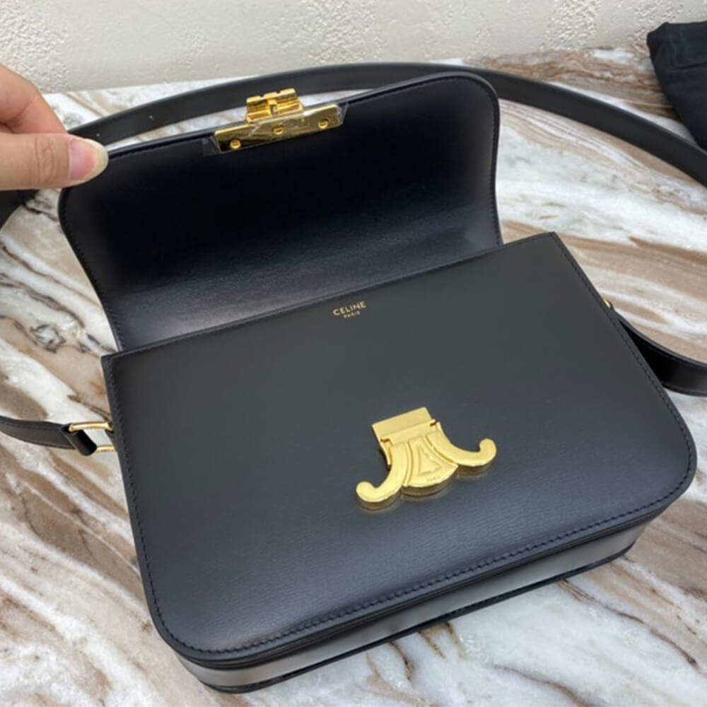 CELINE CLASSIQUE TRIOMPHE BAG IN CALFSKIN