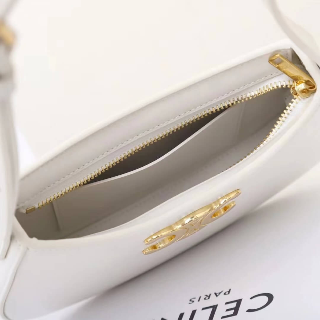 CELINE TILLY medium bag in shiny calf leather