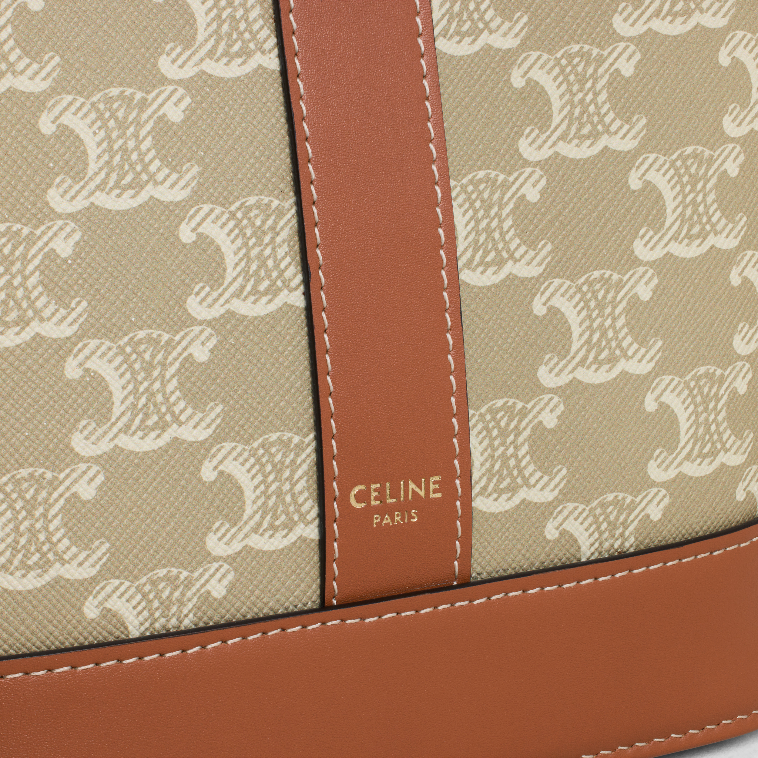 Small Bucket in Triomphe Canvas and calfskin