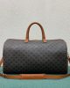 CELINE Large Travel Bag in Logo Print and Calfskin