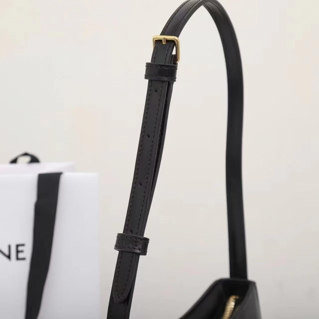 CELINE TILLY medium bag in shiny calf leather
