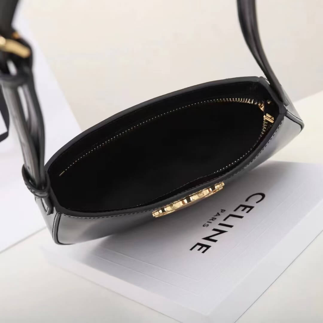 CELINE TILLY medium bag in shiny calf leather