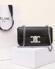 CELINE CLAUDE shiny cowhide leather chain shoulder bag