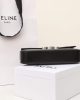 CELINE CLAUDE shiny cowhide leather chain shoulder bag